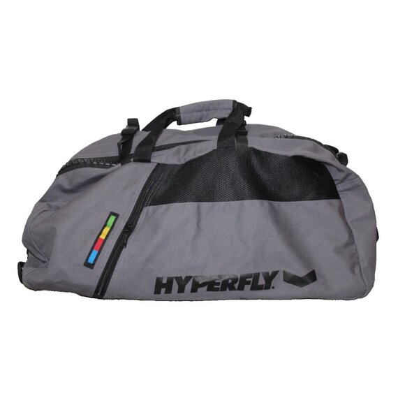 Hyperfly Duffel Backpack MMA Gym Big Chunky Zip Canvas Bag You Cant Teach Heart - Picture 1 of 12